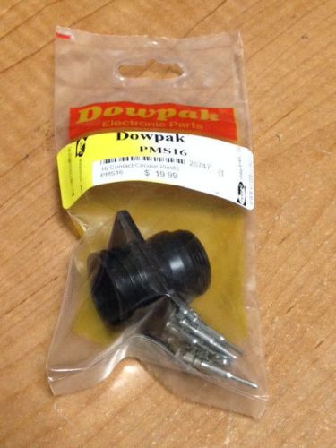 CPC Circular Plastic Panel Mount Socket w/ Contacts - 16 pin - Dowpak PMS16 -NEW