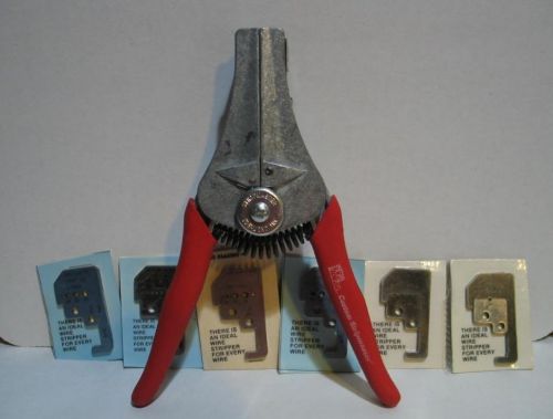 Ideal 45-173 Custom Stripmaster Wire Stripper with 6 extra Blades