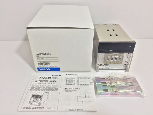 NEW! OMRON COUNTER H7AN-E4DM H7ANE4DM 1-9999 100-240 VAC