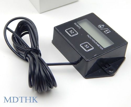 Spark plugs gas engine digital tach hour meter tachometer gauge motorcycle for sale