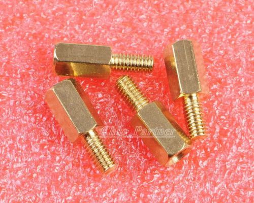 25pcs M3 Male 6mm x M3 Female 8mm Brass Standoff Spacer M3 8+6