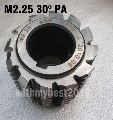 Lot 1pcs HSS Involute Gear Hob M2.25 Bore 27mm 30 Degree PA Class A Gear Cutter