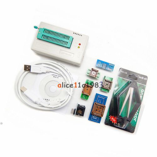 TL866CS Programmer USB EPROM FLASH BIOS 7 Adapters Socket Extractor For 13000 IC