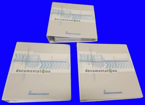 NEW Rohde Schwarz FSP38 Guide Set Spectrum Analyzer Operating/Service Manual Set