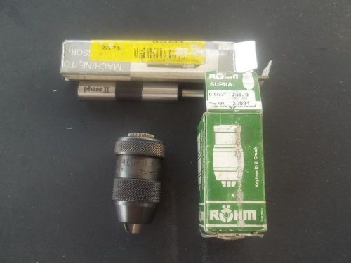 ROHM SUPRA KEYLESS PRECISION DRILL CHUCK GERMANY