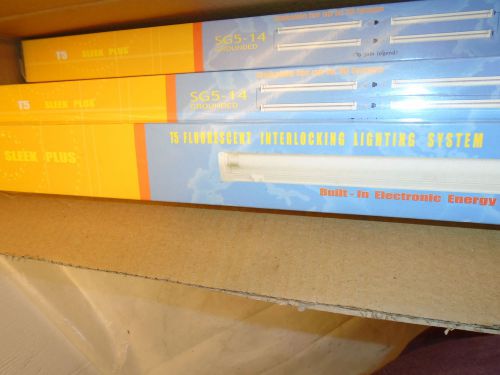 (PKG OF 24) New SG5-14W Series T5 Flourescent Interlocking Lighting System