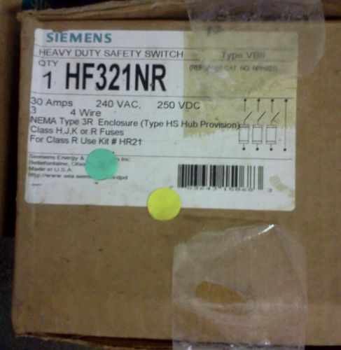 SIEMENS HF321NR 30AMPS 240VAC