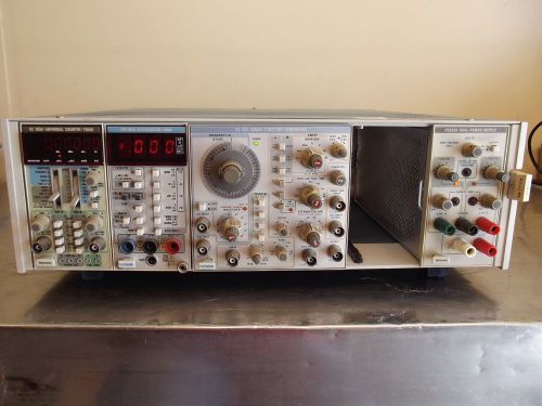 Tektronix tm506 mainframe w/dc503a,dm502a,fg504,ps503a-powers up-looks good-m658 for sale