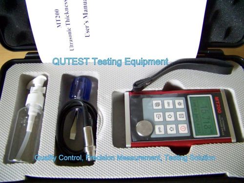 Digital Ultrasonic Thickness Gauge Meter w/ Menu Screen Dual Resolution Al Body