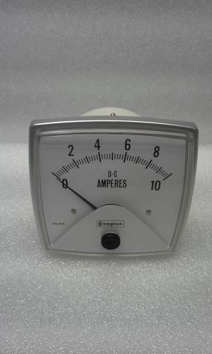 Crompton 016-01AA-ECMT Amperes Panel Meter 0-10 Amps DC