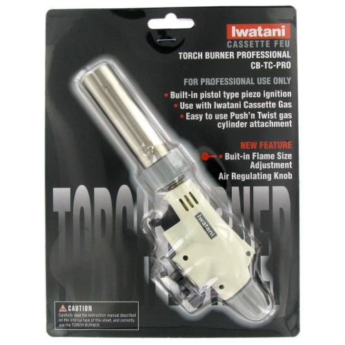 Iwatani CB-TC-PRO Torch Burner with Pistol Type Piezo Ignition