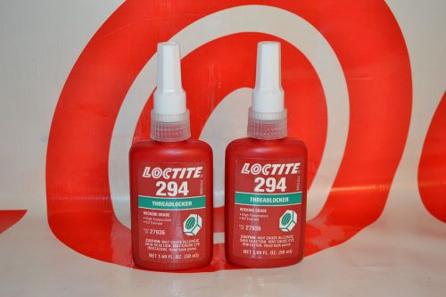 2 bottles  loctite 294 50ml wicking grade thread locker 27936 (100ml total) 2016 for sale