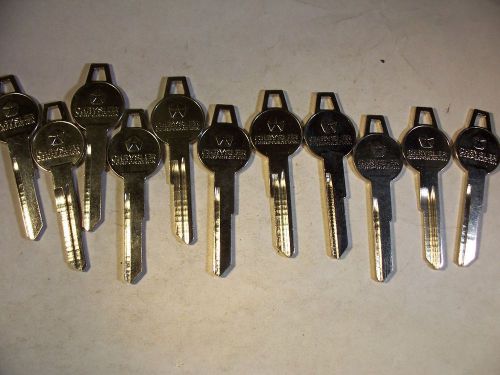 10 OLD  OEM VINTAGE ORG  CHRYSLER    1966 TO 1967  KEY BLANK   UNCUT