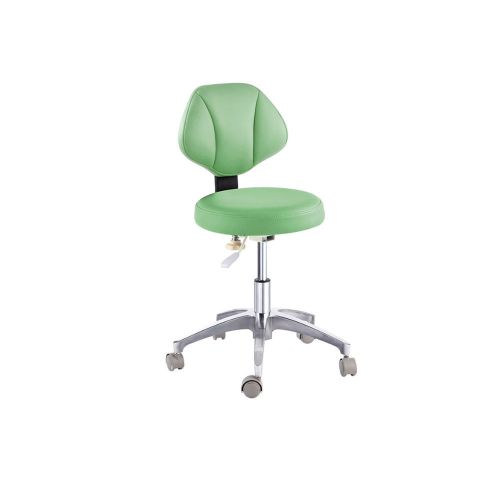 New Dental Medical Office Stools Doctors Stools Adjustable Mobile Chair PU Green