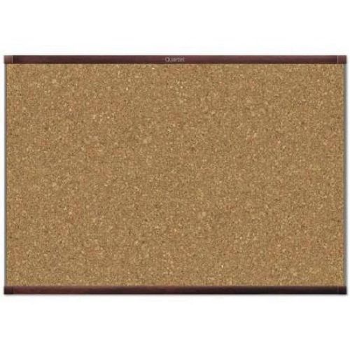 Prestige 2 Magnetic Cork Bulletin Board, 48 x 36 - Mahogany Frame AB638297