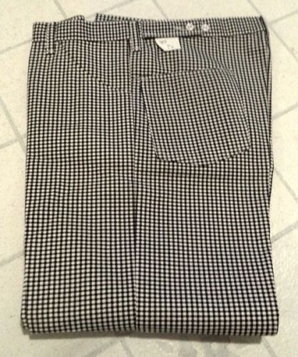 Checkered, houndstooth chef pants  new  w36 l27 for sale