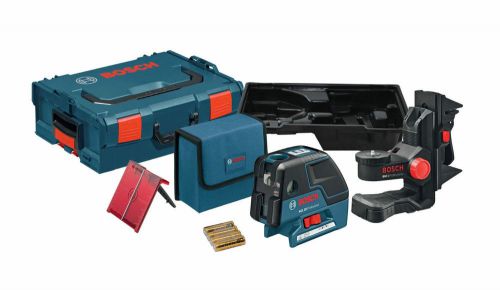 Bosch GCL25 5-pt Self-Leveling Alignment &amp; Cross-Line Laser Kit w/ Mounts &amp; Case