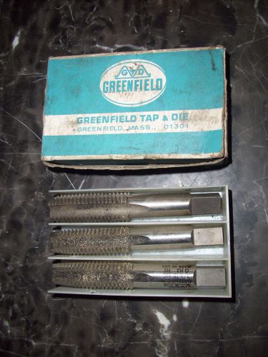 Greenfield Tap Set  3/4 10 NC  GH3  Taper, Plug, Bottom