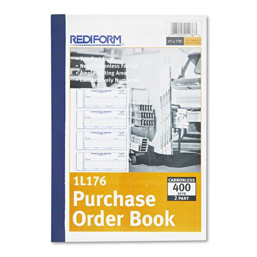 Purchase Order Book, 7 x 2 3/4, Two-Part Carbonless, 400 Sets/Book