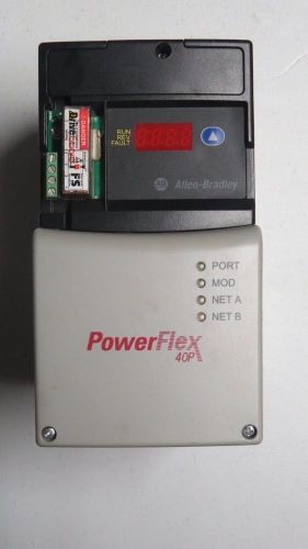 Allen-bradley 22d-d010n104 powerflex 40p ac drive 3ph 4.0kw/5.0 hp 22-comm-e for sale