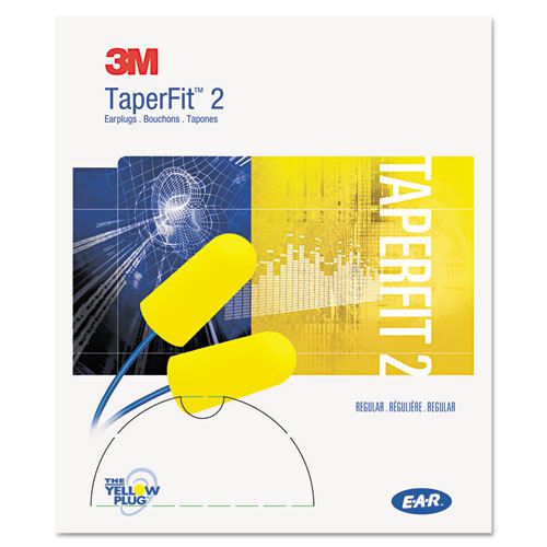 3m e a r taperfit 2 self-adjusting earplugs, uncorded, foam, yellow, 200 pairs for sale