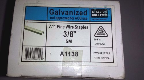 Stallion a11 fine wire staples 3/8 5m a1138 galvanized for sale