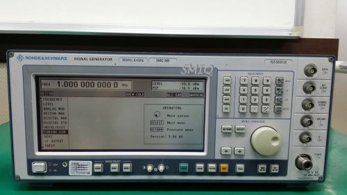 R&amp;S, Signal Generator, SMIQ06B opt. B1 B11 B14 B17 B19 B20 B21