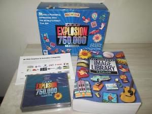 Macintosh Art Explosion 750,000 Clip Art Images Mac Software Book New Nova 2007