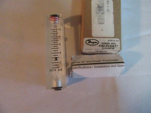 Dwyer VFA-4-EC-SS Series VFA Visi Float Flowmeter 2&#034; Scale 1-10 SCFH Air