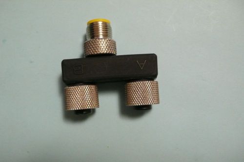 LUMBERG 2-WAY 5-POLE M-12 SPLITTER/T-CONNECTOR