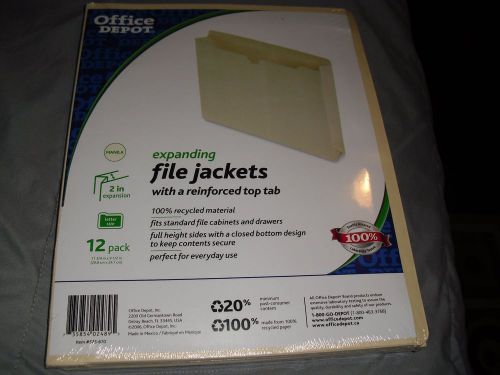 NEW Expanding file jackets 12 pack