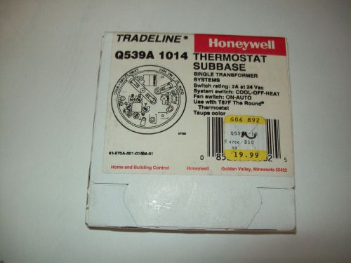 HONEYWELL TRADELINE Q539A1014 THERMOSTAT SUBBASE *NEW IN BOX*