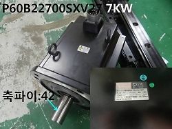 Used / SANYO DENKI, Servo Motor, P60B22700SXV27, 7KW