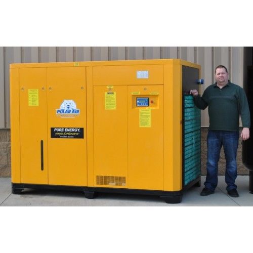 125 hp 3 ph vsd rotary screw air compressor for sale