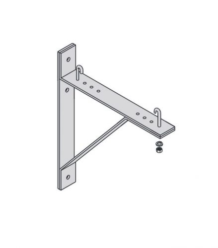 2 Cooper B-Line Triangle Runway Wall Support Brackets SB-213-18-K Flat Black NEW