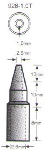 928-1.0T - SOLOMON DESOLDERING TIP - for SL-928, SL-916 DESOLDERING STATION