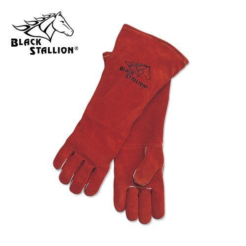 REVCO BLACK STALLION 101R-18 ELBOW LEATHER STICK WELDING GLOVES - 18&#034;