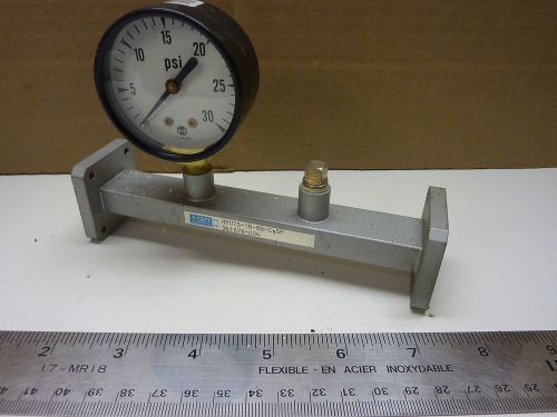 WR75 6&#034; waveguide w pressure gauge &amp; vacuum port RPU75-1B-8B-C-SP - Make offer