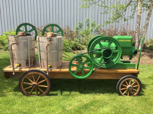 3HP. John Deere Hit &amp; Miss Two 5 Gallon Ice Cream Machine