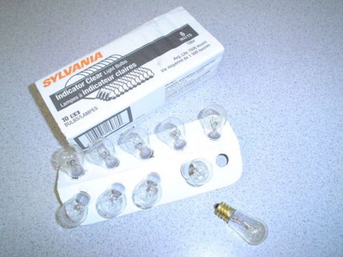 Sylvania 6s6 bulbs 130-volt 16938 brass base (10) for sale