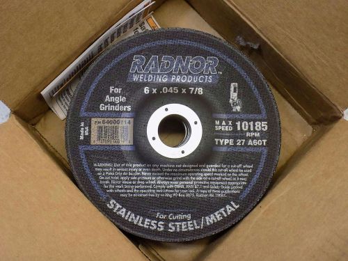 Lot of 25 Radnor 64000814 6in. Cut-Off Wheels