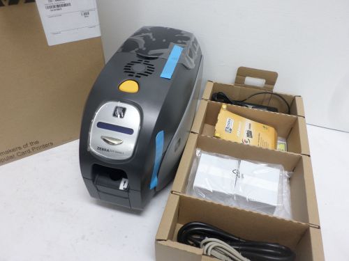 Zebra zxp series 3 card printer (z32-0m0ci200us00) w/ extras  - new for sale