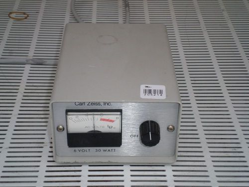 CARL ZEISS MICROSCOPE POWER SUPPLY MODEL 910112 6V 30 WATT  #205214