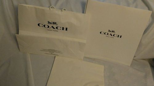 COACH Large Box, Tissue, Bag Lot