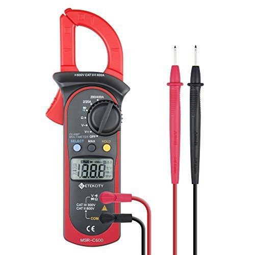 Etekcity MSR-C600 Digital Clamp Meter &amp; Multimeter with AC / DC Voltage Test,