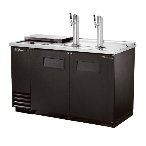 Club top draft beer cooler (2) keg capacity true refrigeration tdd-2ct (each) for sale