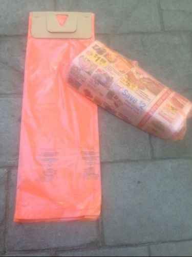 Lot of 100 --orange plastic bags newspapers-doggie doo- advertising 7x21 for sale