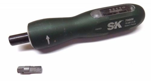 SK 16-88 Inch Pound 1/4&#034; Drive Torque Screwdriver  73008