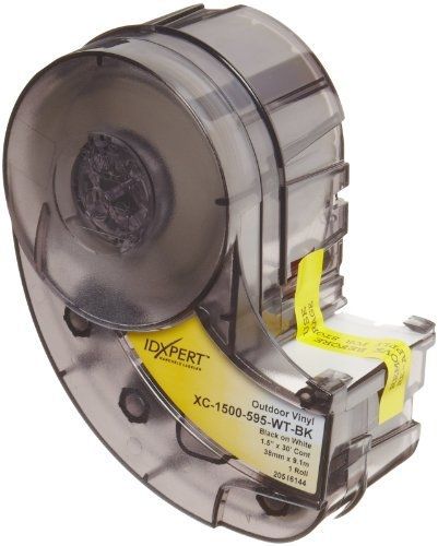 Brady XC-1500-595-WT-BK IDXPERT(TM) &amp; LABXPERT(TM) Labels  B- 595 Indoor/Outdoor