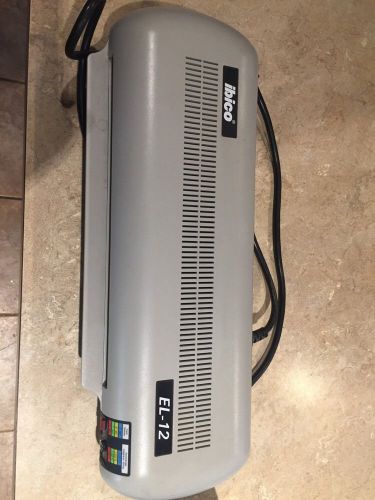 IBICO Laminating Machine EL-12 12&#034; Pouch Laminator 3Mil-10Mil W/Adjust. Heat